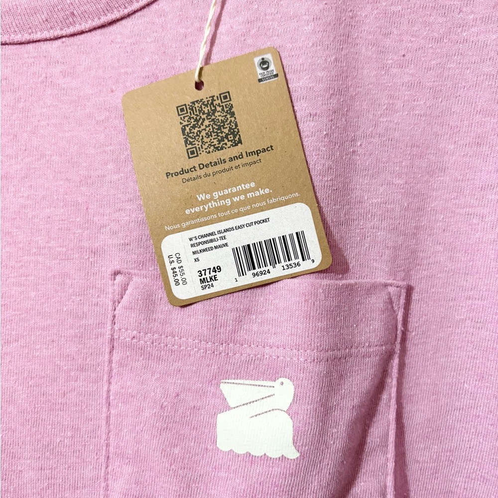 NWT Patagonia Women's Channel Islands Pocket T-Shirt. Size XS or M - Picture 3 of 8